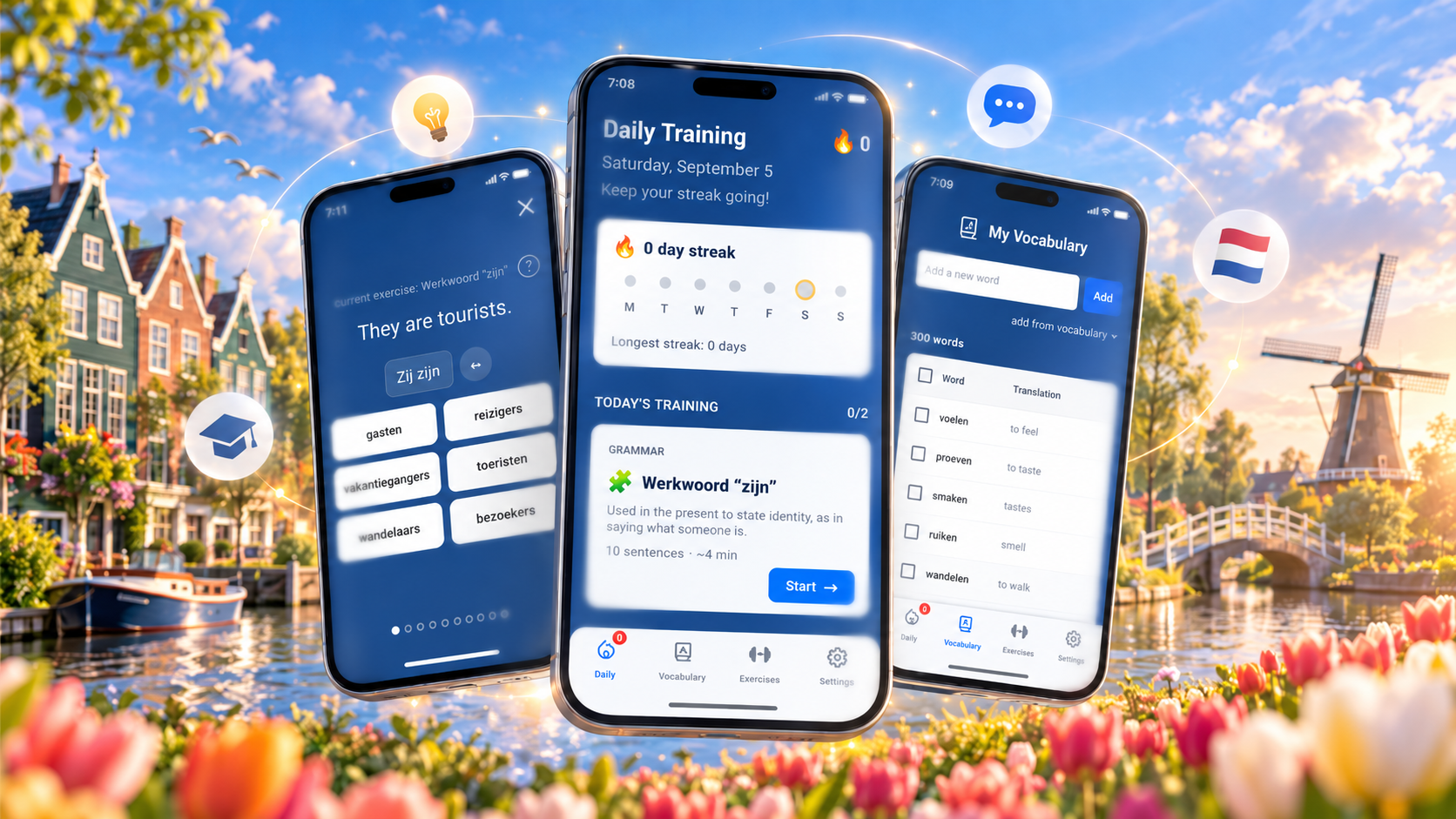 Language practice on LangTrainer